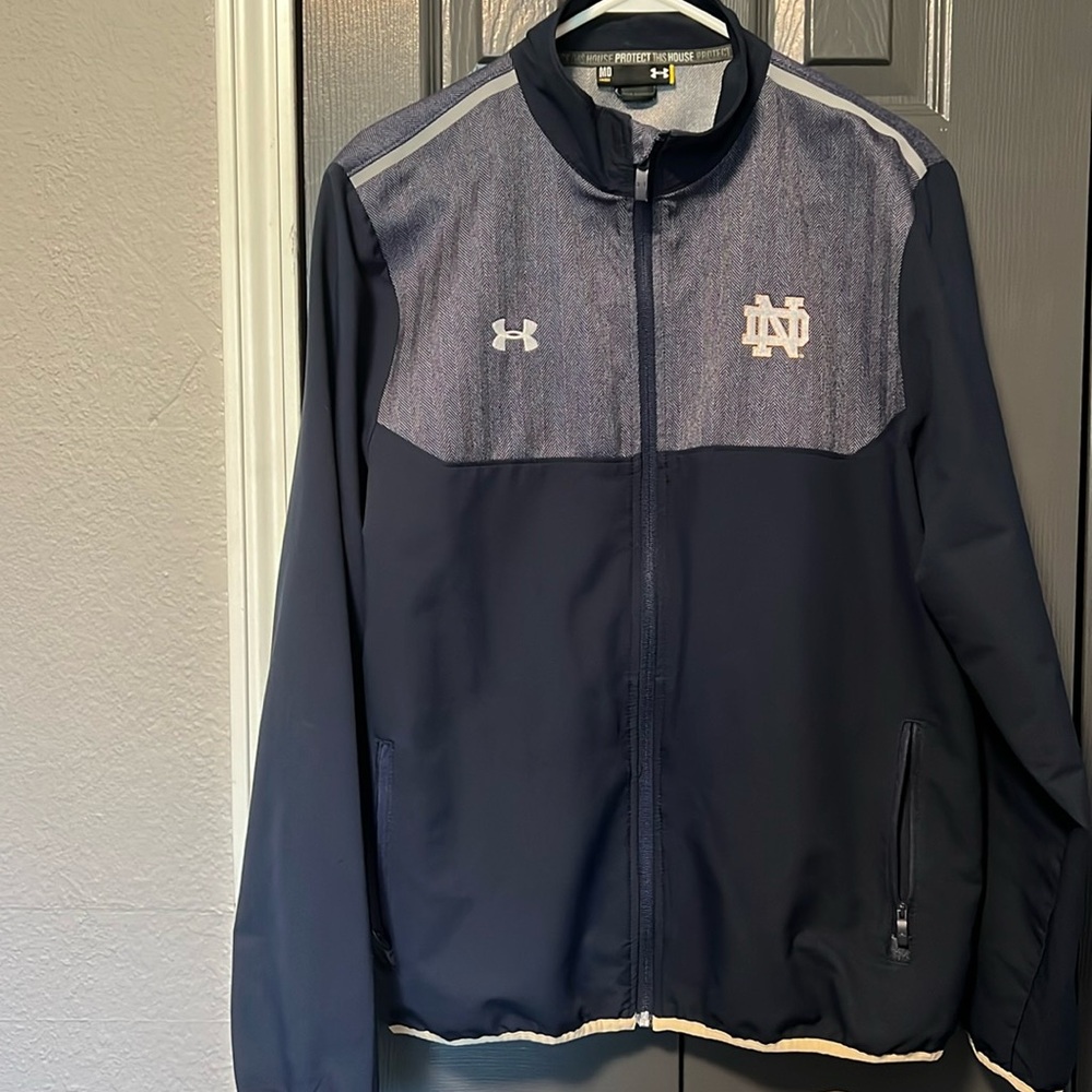 ☘️ Under Armour Notre Dame Zipped Jacket ☘️